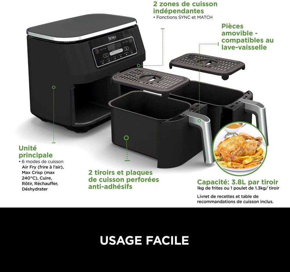 FRITEUSE NINJA 2BAC AF300EU – Image 5